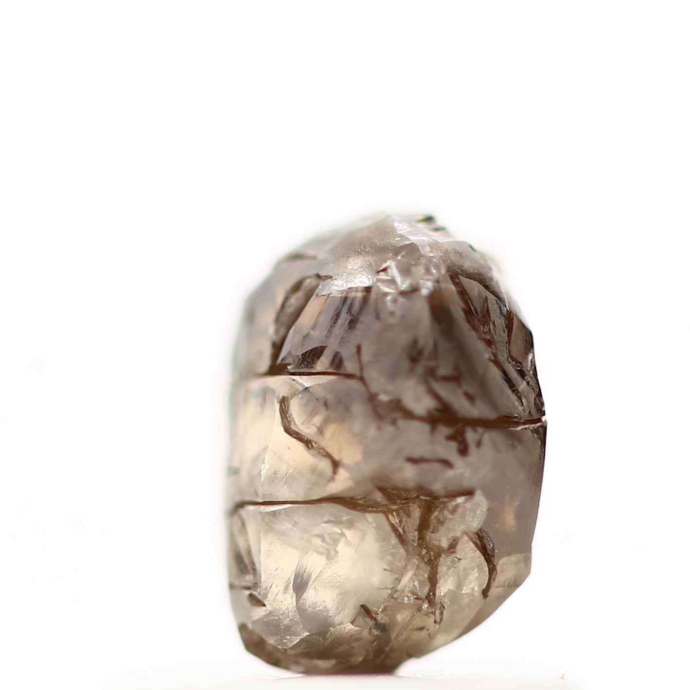 Natura Rough Raw Fancy Brown Uncut Diamond 0.84 Carat Design Rough Diamond Engagement Ring SDM773